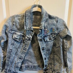 Barbie Kids Denim Jacket - Washed Blue